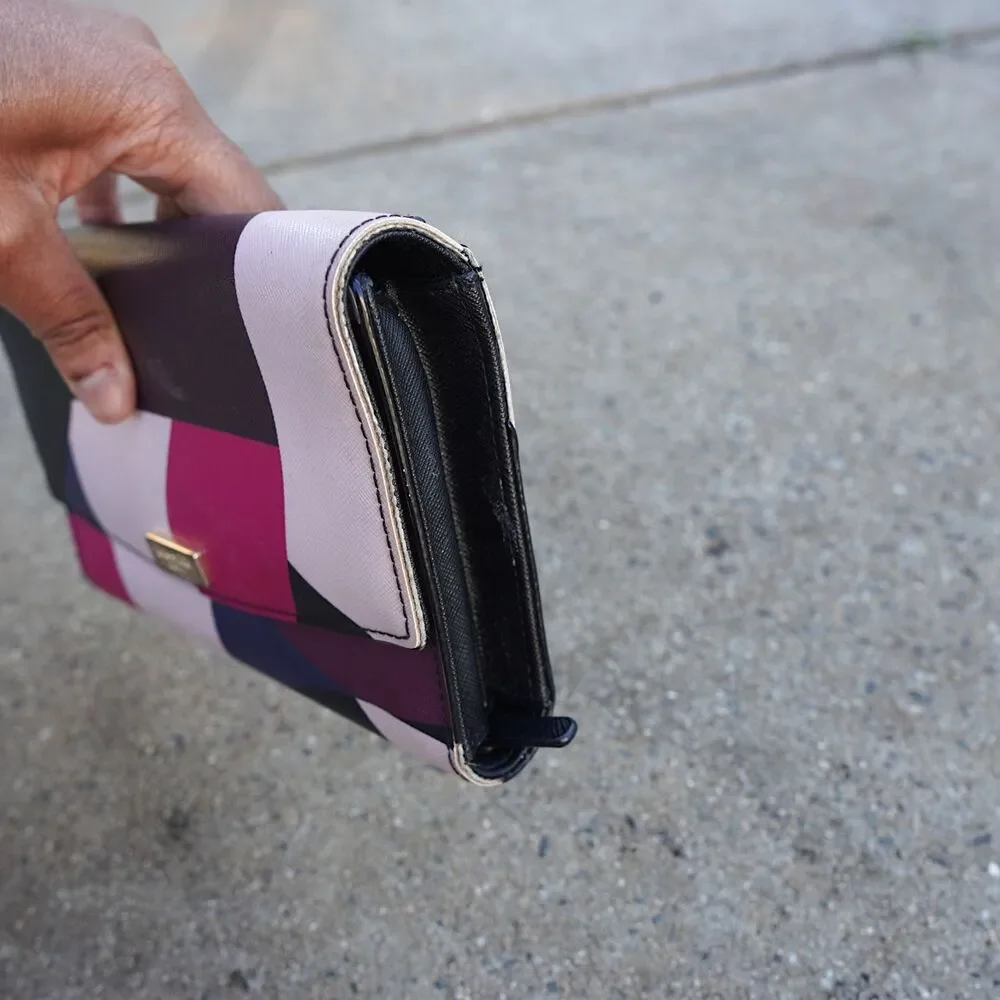 Kate Spade Laurel Way Geo Spotlight Winni Crossbody Wallet Clutch As Is No Strap